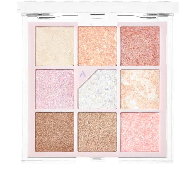 Палетка теней для век с глиттерами Unleashia Glitterpedia Eye Palette (6,6 г) №1 All of Glitter-0