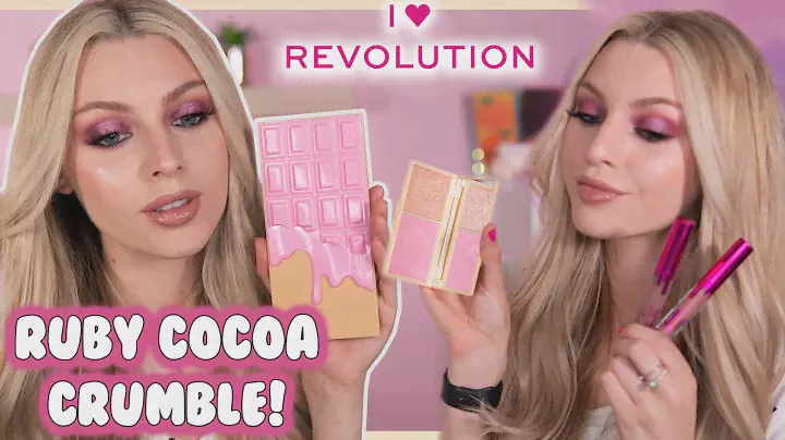 TESTING RUBY COCOA CRUMBLE PALETTE 💓 I Heart Revolution