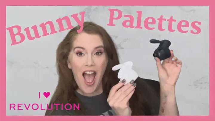 I HEART REVOLUTION Bunny Eye Shadow Palette Testing & Swatches Fluffy & Liquorice