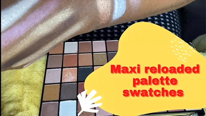 Makeup Revolution Maxi Reloaded Palette Swatches- So Pigmented!!!