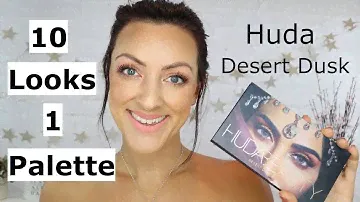 10 Looks 1 Palette | Huda Beauty Desert Dusk palette