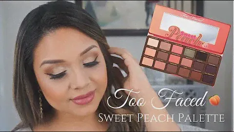 TOO FACED SWEET PEACH PALETTE | SWATCHES AND TUTORIAL | Melissa Cruz