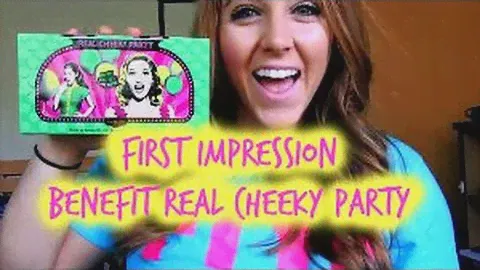 FIRST REVIEW OF THIS ON YOUTUBE: BENEFIT REAL CHEEKY PARTY