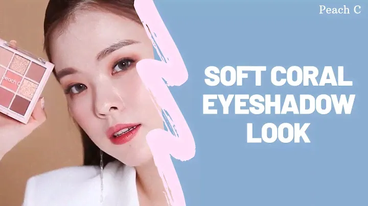 Soft Coral Eyeshadow Look | Peach C | YesStyle Korean Beauty