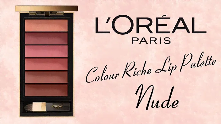 Палитра для губ L'OREAL Colour Riche Lip Palette в цвете Nude // Обзор +  свотчи