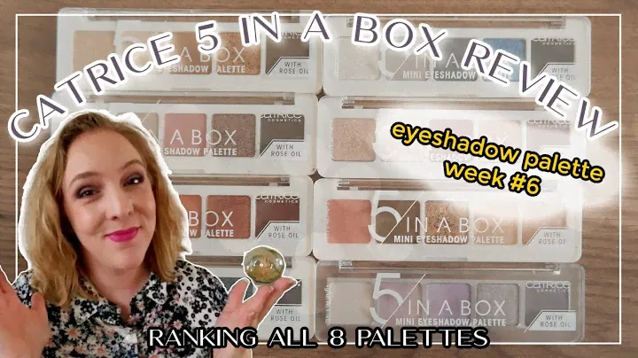 RANKING CATRICE 5 IN A BOX // Eyeshadow palette roundup review + giveaway #eyeshadowpaletteweek