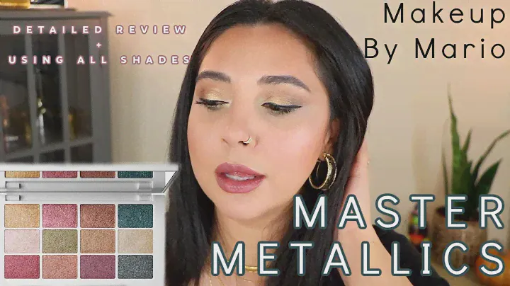 Makeup By Mario Master Metallics Eyeshadow Palette | Detailed Review &  Playing w/ all 12 Shades