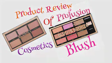 Product Review Of PROFUSION COSMETICS Blush Palette 😘 #makeupbymonika
