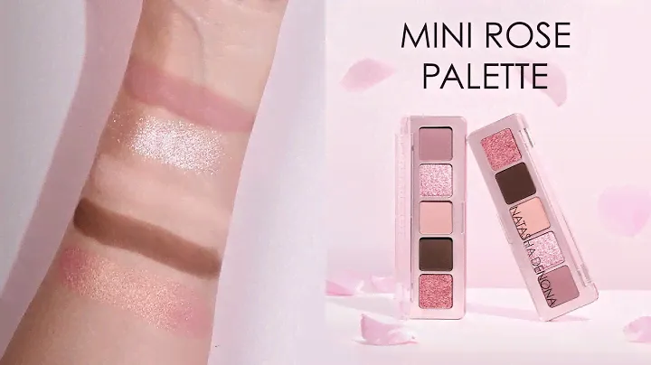 ND MINI ROSE EYESHADOW PALETTE LIVE SWATCHES | Natasha Denona Makeup