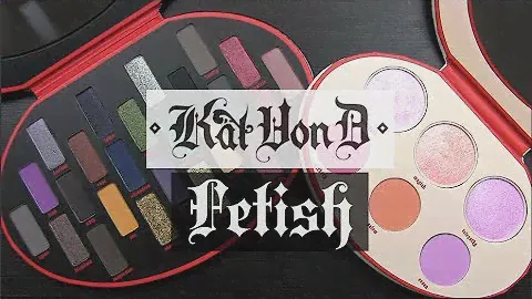 Палетки румян и теней для век Kat Von D FETISH: живые образцы и обзор