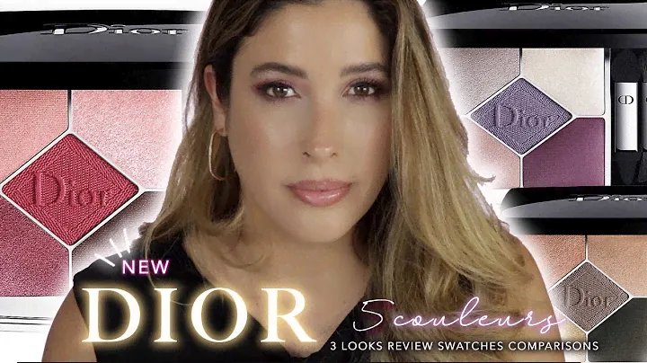 ПАЛЕТКИ ТЕНЕЙ ДЛЯ ВЕК DIOR 5 COULEURS COUTURE QUINTS Rouge Trafalgar Jungle Plum Тюль ОБЗОР ОБРАЗЦОВ