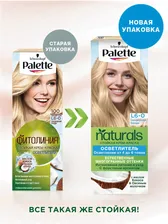 Крем-краска для волос Palette Naturals L6-0 (100) Скандинавский блондин с фруктовым ароматом 110мл+10г