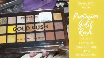 WATCH BEFORE YOU BUY PROFUSION GOLD RUSH PALETTE | CLOSE UP SWATCHES AND FIRST IMPRESSIONS