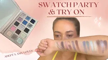SWATCH PARTY | Trying Adept x Amy Loves Palette
