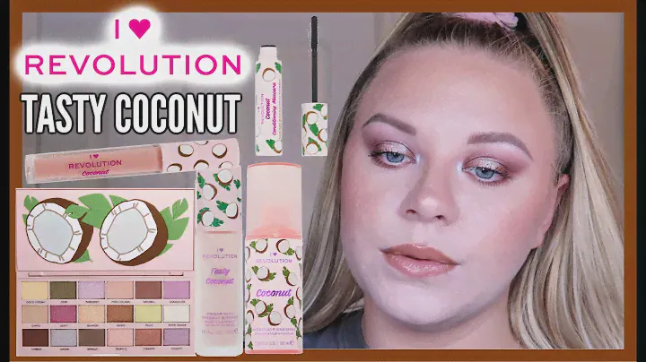 TESTING THE NEW I HEART REVOLUTION TASTY COCONUT COLLECTION 🥥 | COLLAB WITH @LuceStephenson
