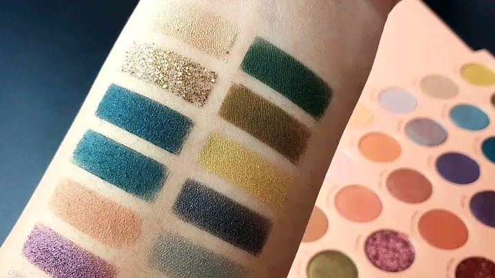 Colourpop It's a MOOD Palette close-up & Swatch #colourpop #colourpopcosmetics #swatches #swatch