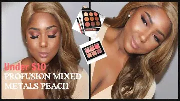 $10 Profusion Mixed Metals Peach Palette is LIT | Testing affordable makeup!