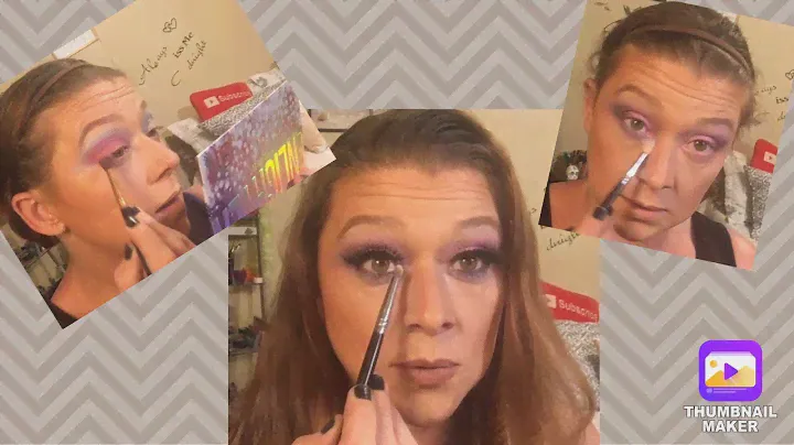 IBY BEAUTY ENLIGHTEN PALETTE/PURPLE AND PINK EYESHADOW LOOK