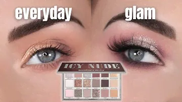 2 Looks 1 Palette | Huda Beauty Icy Nude