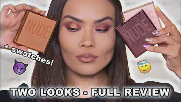 NEW HUDA BEAUTY NUDE OBSESSIONS REVIEW + LOOKS | Maryam Maquillage