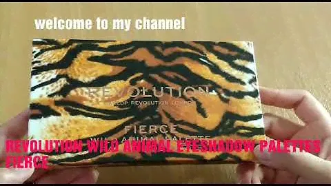 #Revolution wild animal eyeshadow palette #FIERCE