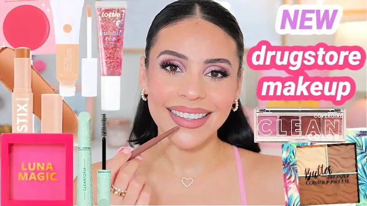 Trying New Drugstore Makeup 😍 (bubble tea primer, luminous concealer, easy eyeshadow & more!)