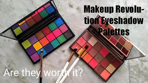 Makeup Revolution Eyeshadow Palettes Review / Tropical Paradise Palette / Wild Animal Fierce Palette