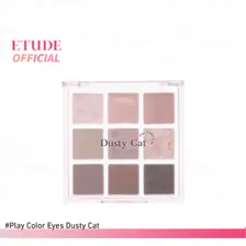 Палетка теней для век 9 оттенков ETUDE Play Color Eyes Palette #Dusty Cat (0,8 г x 9 цветов) ETUDE темно-розовые тона