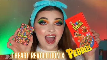 I HEART REVOLUTION X PEBBLES FLINTSTONES COLLECTION!🔥 FIRST IMPRESSIONS & SWATCHES!🔥