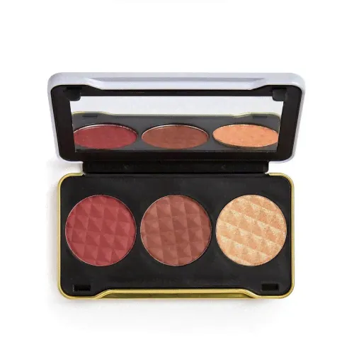 Палетка для макияжа лица румяна, бронзер, хайлайтер Patricia Bright Face Palette Dusk Till Dawn