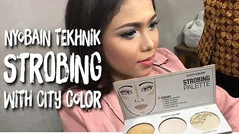 Strobing Teknik . Trend Make Up 2017 . Review City Color Strobing Pallete