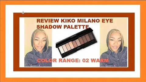 KIKO MILANO SMART EYESHADOWS PALETTE REVIEW WARM SHADES