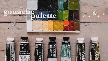 Making a gouache palette & painting loose in my sketchbook ❂ Art Toolkit Palettes