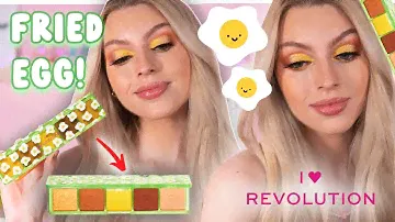 FRIED EGG PALETTE 🍳  Testing New I Heart Revolution