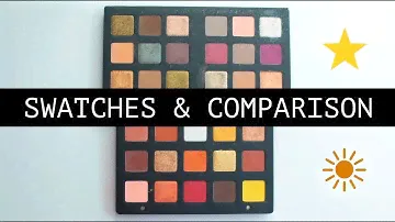 Natasha Denona Sunset palette Swatches and comparison with the Star palette | Beautylashes19