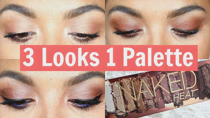 3 Looks 1 Palette Urban Decay Naked Heat | samantha jane