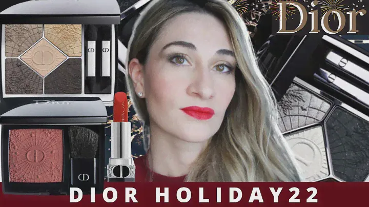 NEW  DIOR HOLIDAY 2022 MAKEUP COLLECTION| Swatches & Look| Eyeshadow palette, Blush #diormakeup Xmas