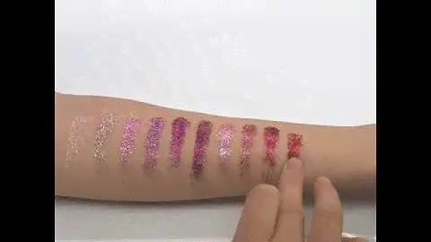 Pressed glitter palette