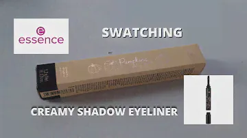 ESSENCE PUMPKINS PRETTY PLEASE CREAMY SHADOW EYELINER/ Let's Swatch It