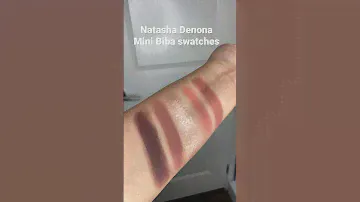 Natasha Denona Mini Biba swatches in “day light” on medium skin tone (NC37-42)