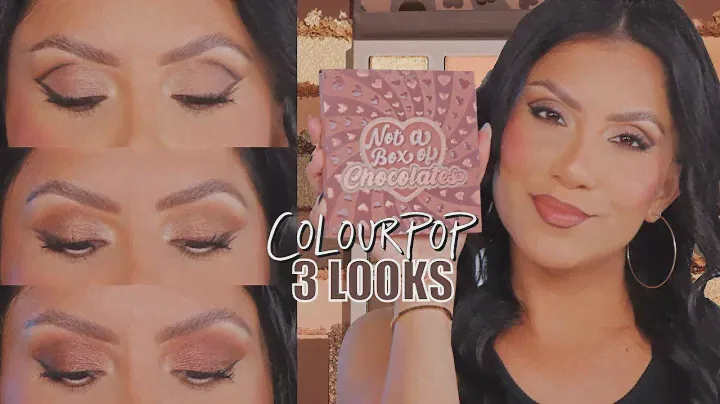 3 LOOKS 1 PALETTE | *new* COLOURPOP NOT A BOX OF CHOCOLATES PALETTE | MagdalineJanet