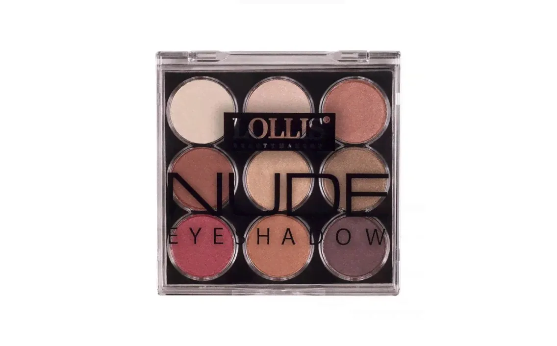 Тени для век LOLLIS Nude Eyeshadow Palette 9 Colors 16 г Меркер Косметика-0