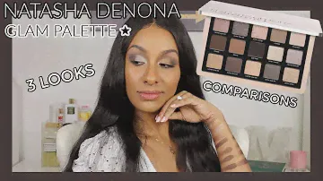 Natasha Denona Glam Eyeshadow Palette | 3 Looks | Comparisons | Mo Makeup Mo Beauty