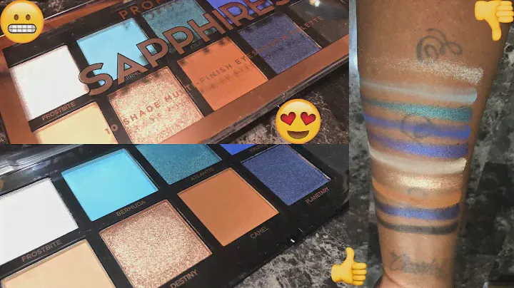 Profusion Cosmetics ‘Sapphires’ Eyeshadow Palette  - LIVE SWATCHES | WOC