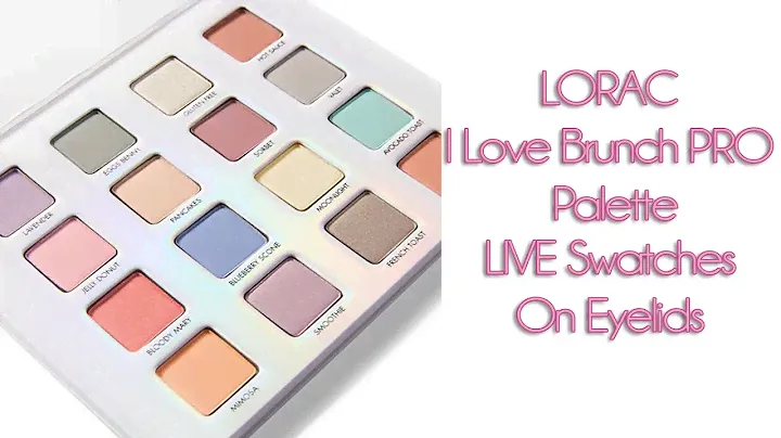 LORAC I Love Brunch PRO Palette LIVE Swatches On Eyelids | Darla Renee