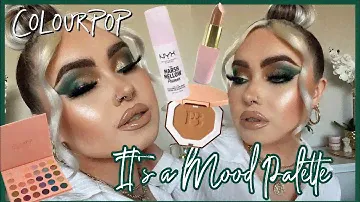 Sparkling Emerald Green & Gold Eyes | NEW Colourpop It’s A Mood Palette Tutorial