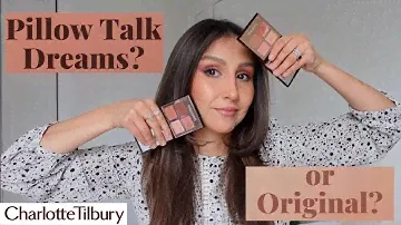 Pillow Talk Dreams✨vs Pillow Talk Original Quad 👀🤔  Eyeshadow tutorial! Swatches & Comparisons 🙌🏽✨😃
