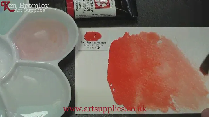 Daniel Smith Extra Fine Watercolour Cadmium Red Scarlet Hue 219 Series 3