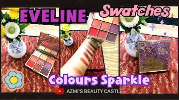 UNBOXING EVELINE Eyeshadow Palette 9 Colours Sparkle SWATCHES *_*