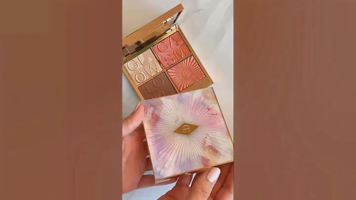 NEW CHARLOTTE TILBURY GLOWGASM FACE PALETTE LOVEGASM SWATCHES and COMPARISONS of OLD VS NEW